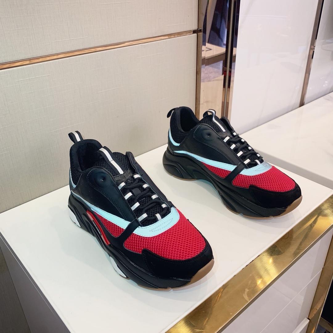 Christian Dior Homme Sneaker B22 Black And Red - Main Image